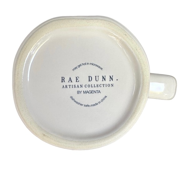 Rae Dunn BE HONEST Mug White Black Large Letters Ceramic Dimples 2018 NWT OG - Picture 9 of 12